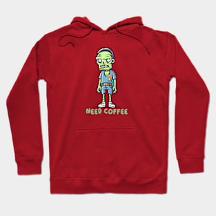 Zombie - Need Coffee Hoodie